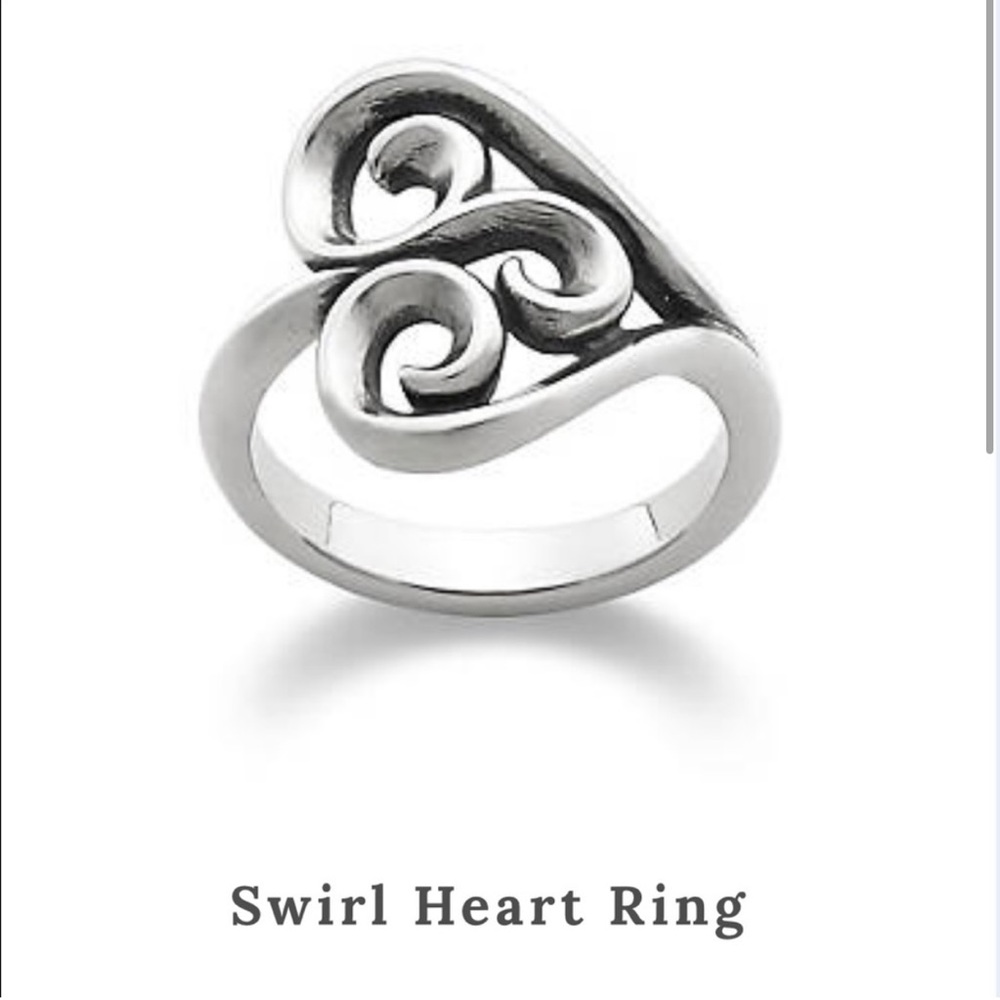 Swirl Heart Ring